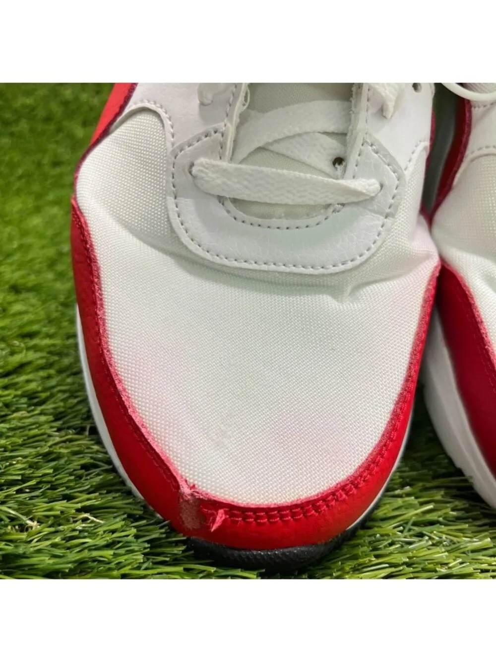 Nike Air Max SC Mens Size 12 White Red Athletic Running Walking Shoes Sneakers